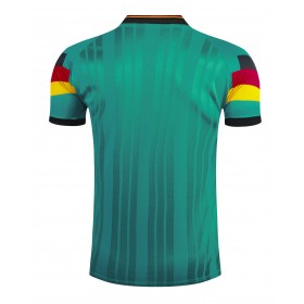 Koszulka Niemcy Retro Wyjazdowe Stroje Piłkarskie 1992 Krótki Rękaw